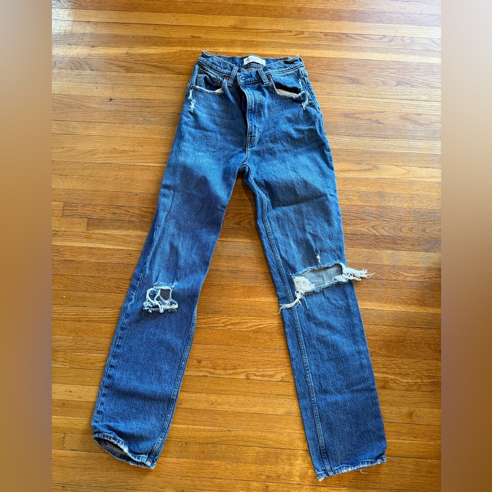 Abercrombie & Fitch 90s Straight Ultra High Rise 25L